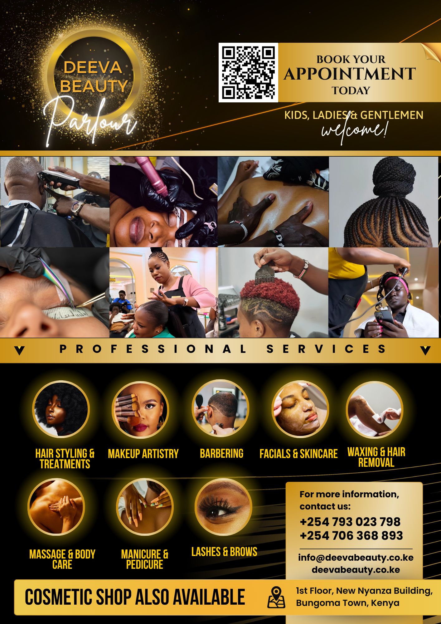 Deeva Beauty College flyer